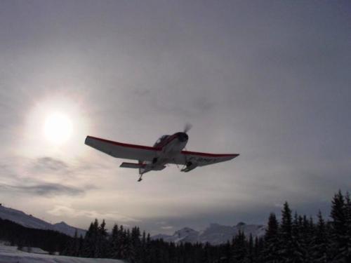 FFA Altiport Training  Courchevel  6th to 13th January 2001.-Taking off from Mirabel jpg